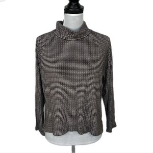Women’s Lou & Grey  size XS Long Sleeve Sweater Cotton Blend houndstooth